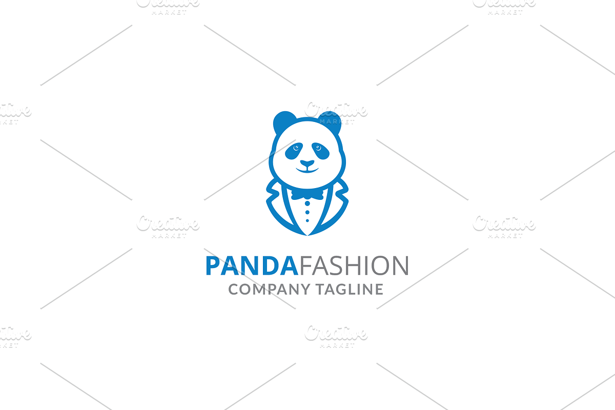 Panda Fashion Logo in Logo Templates - product preview 8