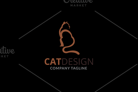 Cat Design Logo in Logo Templates - product preview 1