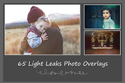 65 Light Leaks Photo Overlays