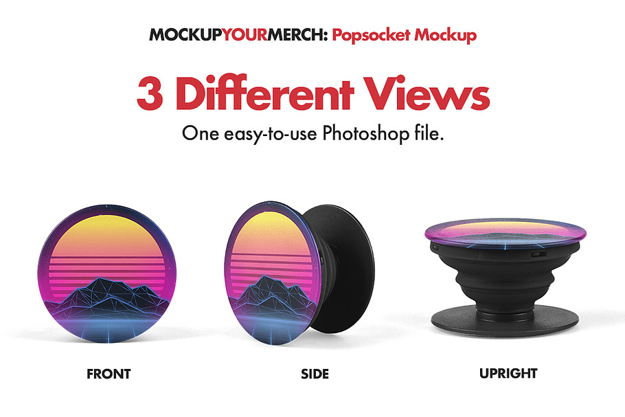 Download Popsocket Mockup | Creative Product Mockups ~ Creative Market