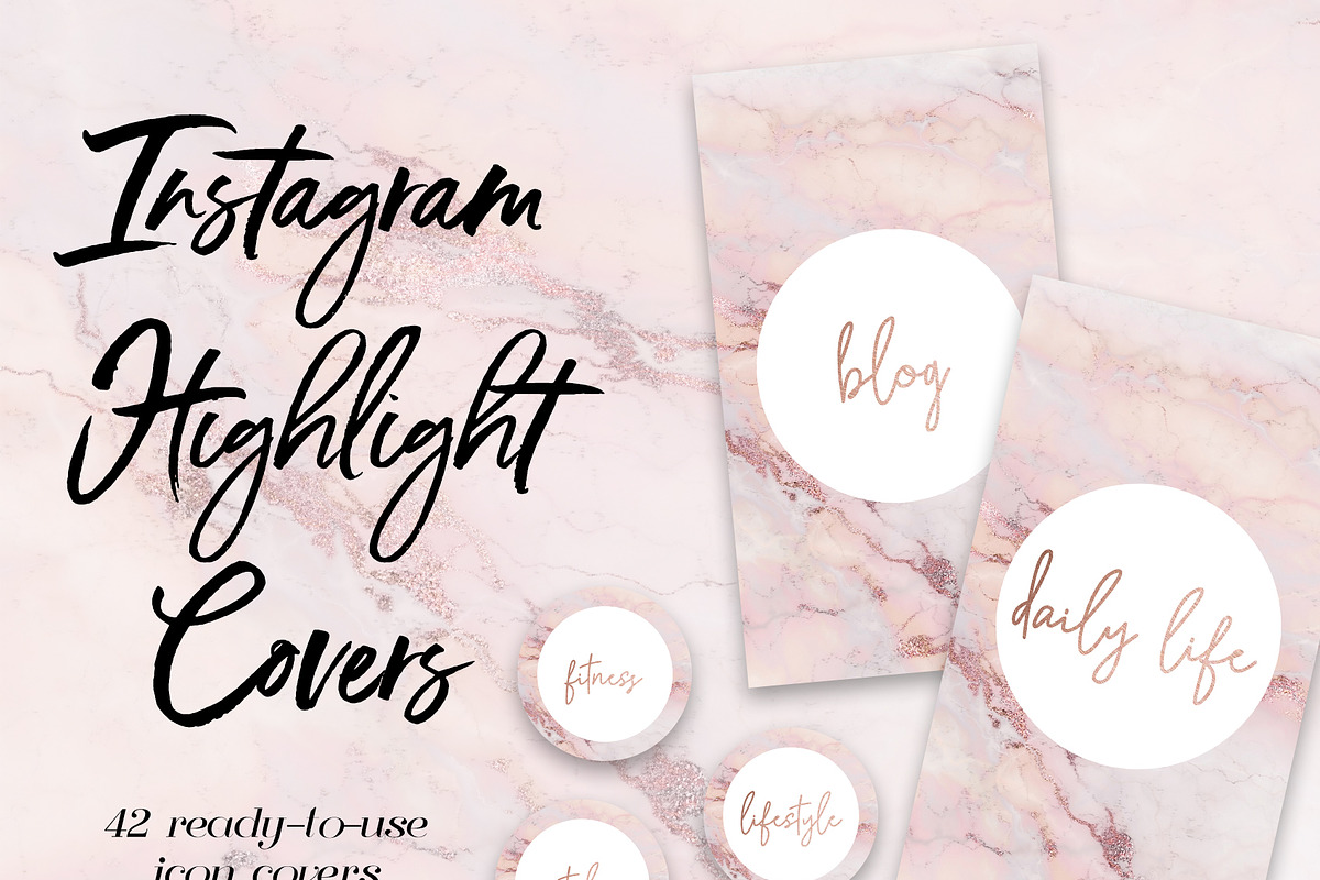 42 Instagram Story Highlight Covers in Instagram Templates - product preview 8