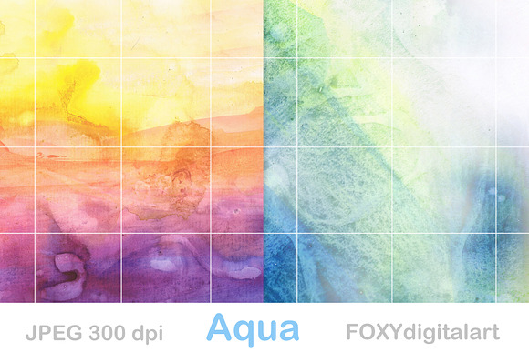 Watercolor Digital Papers Scrapbook in Textures - product preview 3