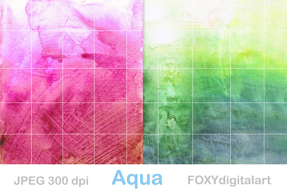 Watercolor Digital Papers Scrapbook in Textures - product preview 4