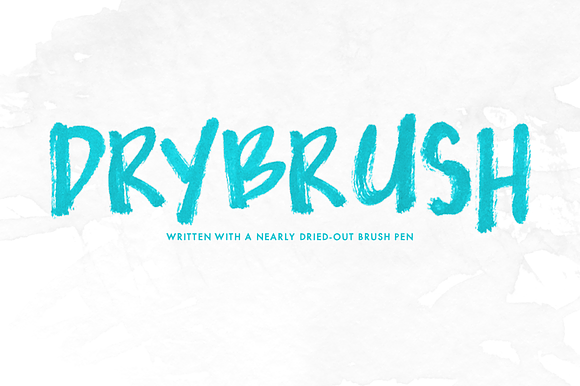 Drybrush — OpenType SVG Font Trio in Display Fonts - product preview 1