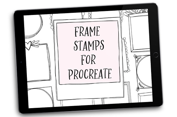 Frame Brush Stamps for Procreate in Photoshop Brushes - product preview 6
