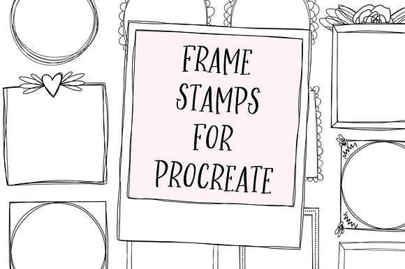Frame Brush Stamps for Procreate in Photoshop Brushes - product preview 7
