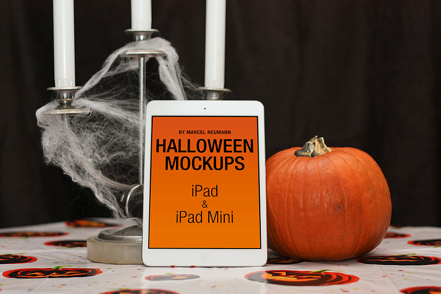 Halloween iPad & iPad mini mockups in Mobile & Web Mockups - product preview 8