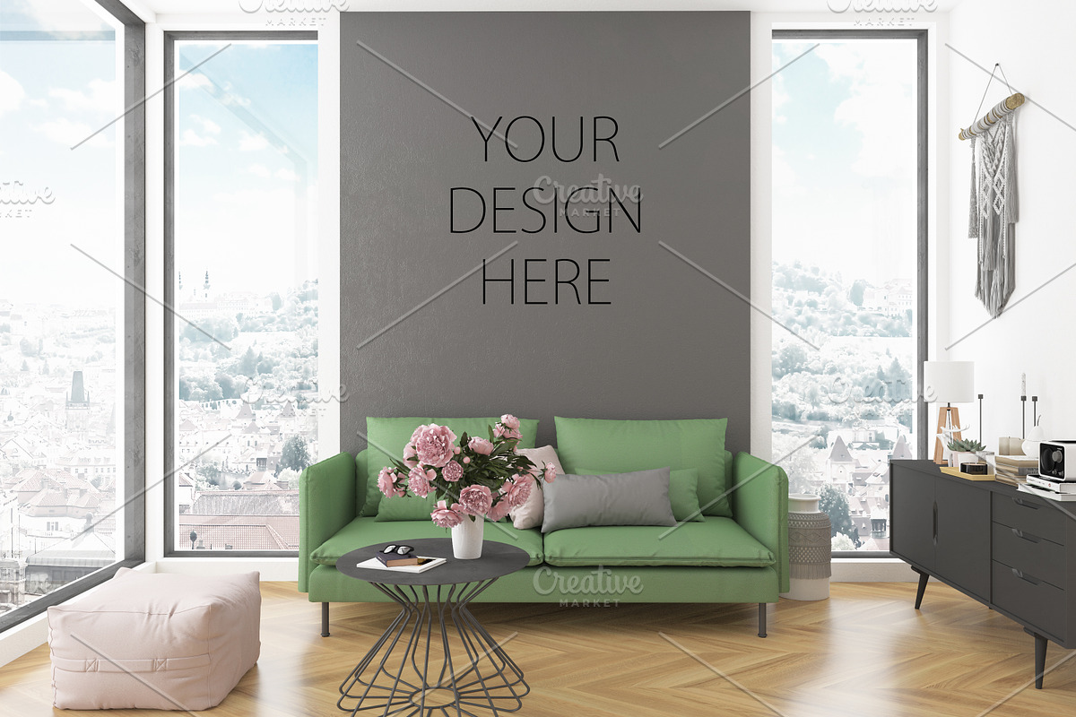 Interior mockup artwork background in Print Mockups - product preview 8