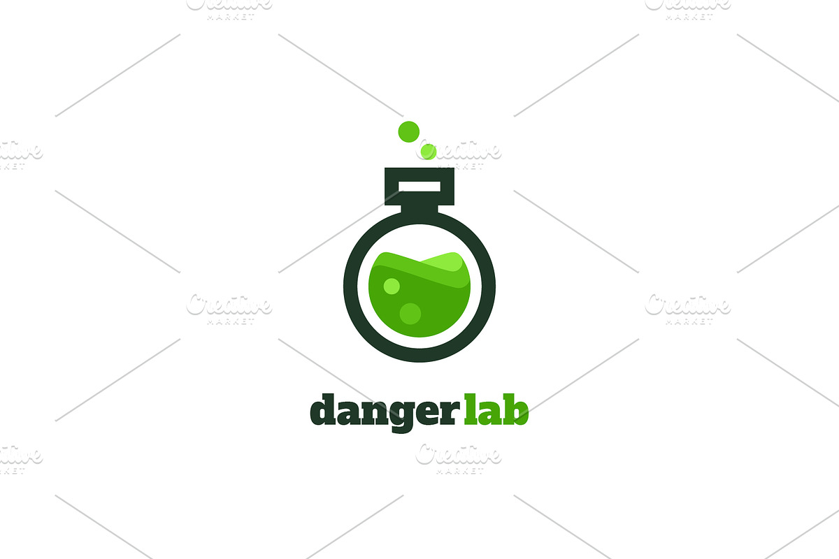 Vector flask logotype in Logo Templates - product preview 8