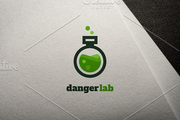 Vector flask logotype in Logo Templates - product preview 1