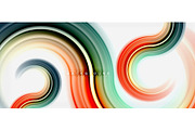 Rainbow fluid color line abstract