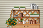 Place for gardening tools