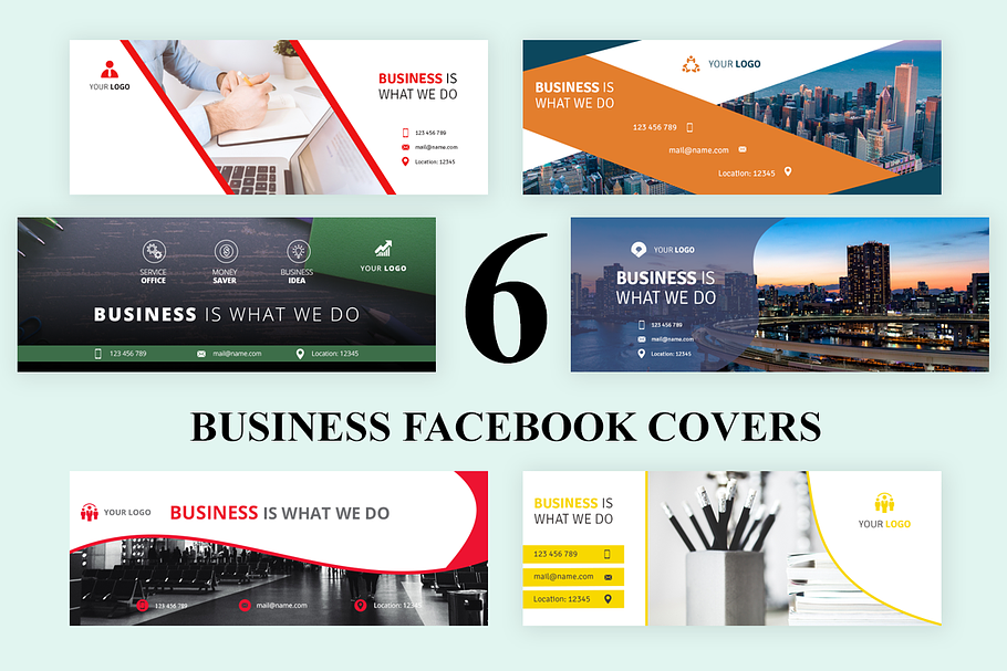 6 Business - Facebook Covers in Facebook Templates - product preview 8