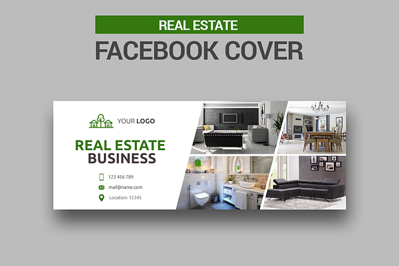 6 Real Estate Facebook Covers in Facebook Templates - product preview 6