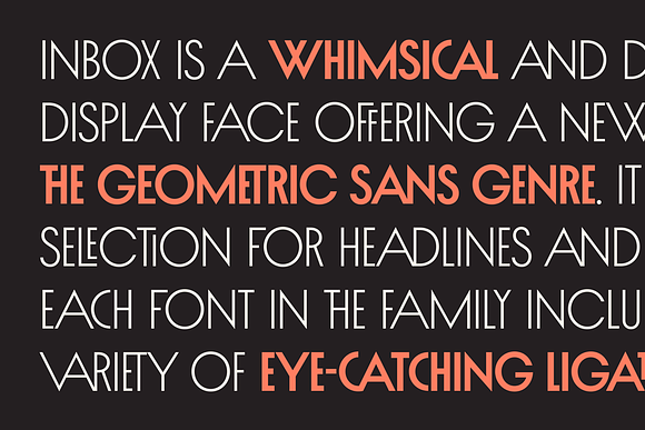 Inbox — 70% off in Display Fonts - product preview 4
