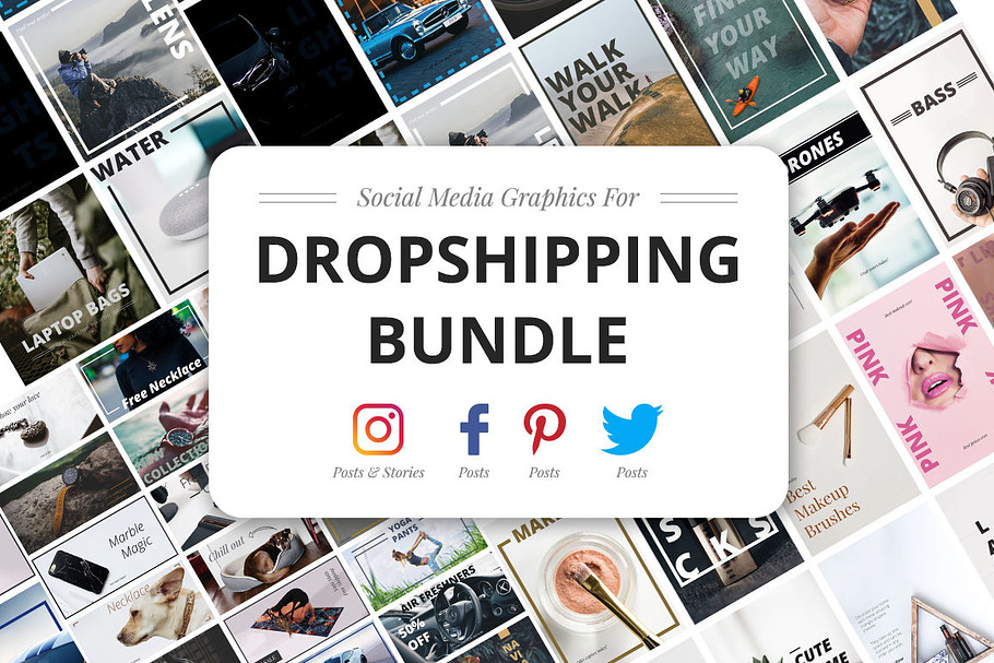 Dropshipping Graphics Bundle  in Social Media Templates - product preview 8