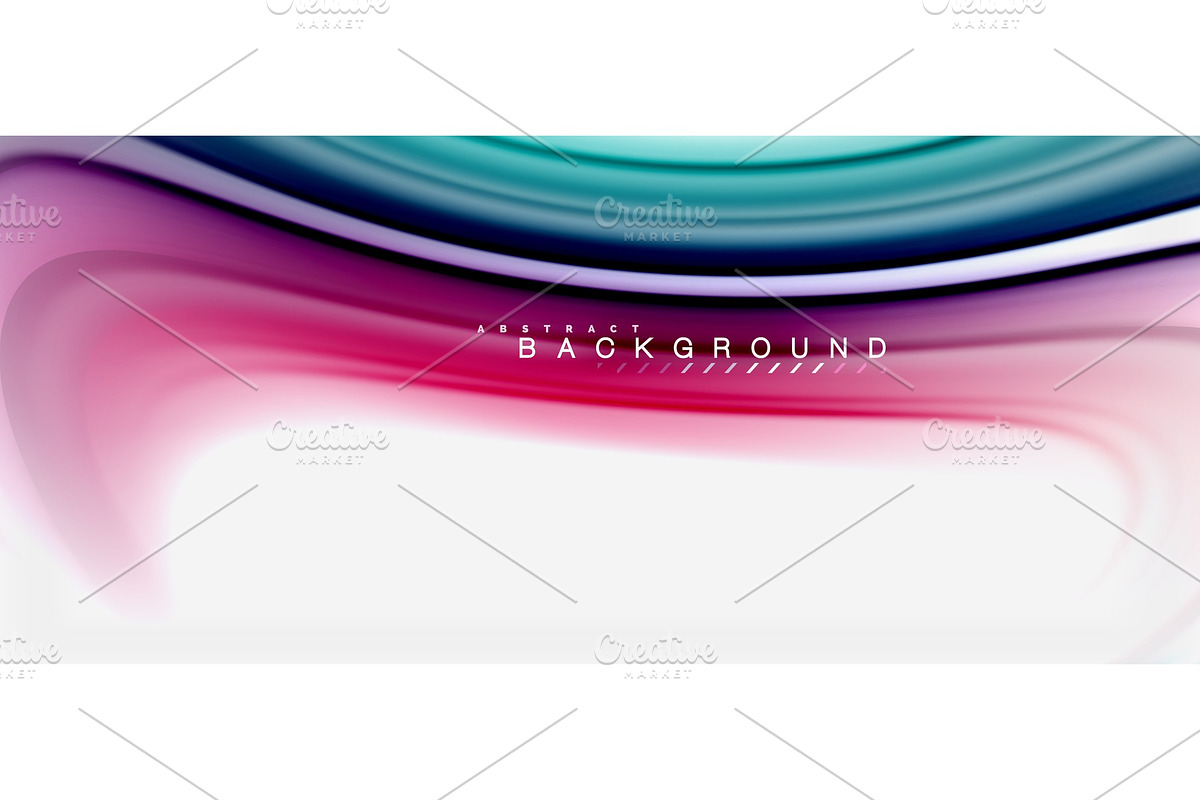 Rainbow fluid colors abstract in Illustrations - product preview 8
