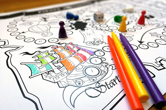 Coloring Game: Pirate Adventure in Illustrations - product preview 2