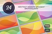 24 abstract modern gradient backgrou