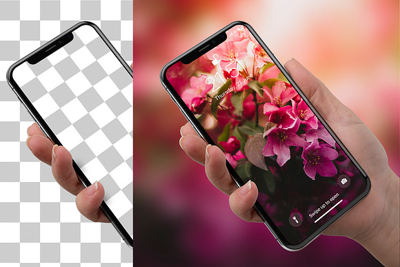 4 Phone X Mock-ups in Mobile & Web Mockups - product preview 4