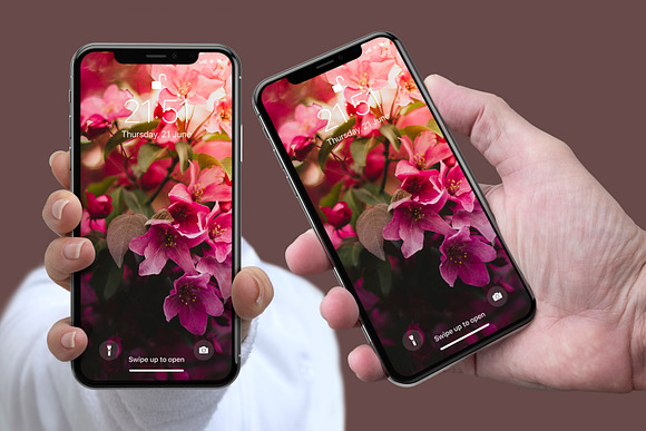 4 Phone X Mock-ups in Mobile & Web Mockups - product preview 7