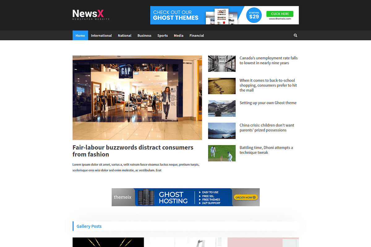 NewsX - Premium Ghost Theme in Ghost Themes - product preview 8