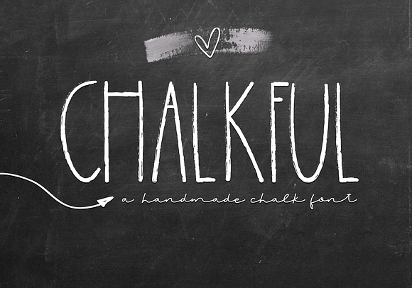 Chalkful - A Handmade Chalk Font in Chalkboard Fonts - product preview 3
