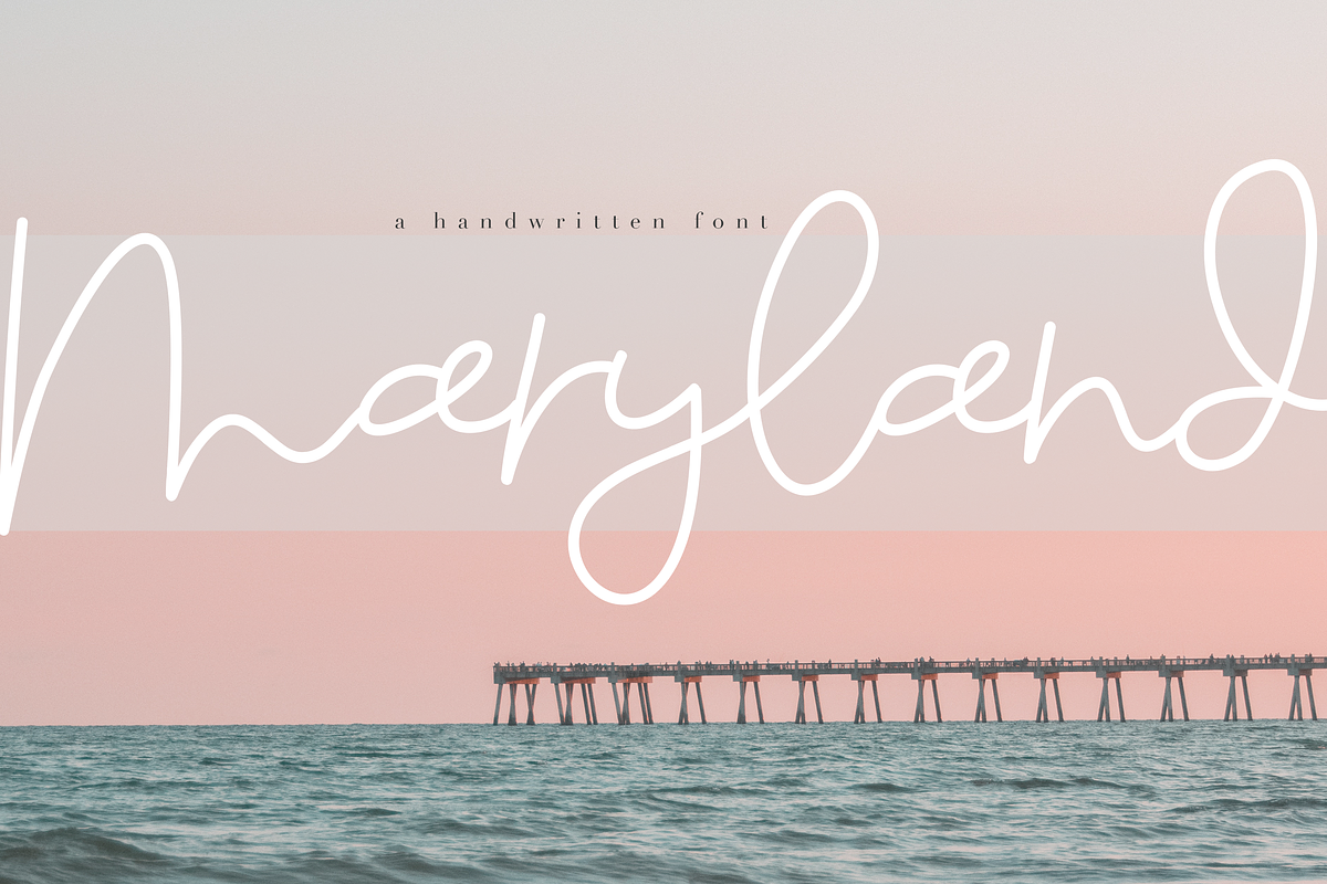 Maryland - Handwritten Script Font in Script Fonts - product preview 8