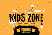 KIDS ZONE. 24 vector frames template