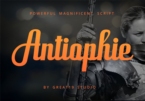 Antiophie script in Script Fonts - product preview 6