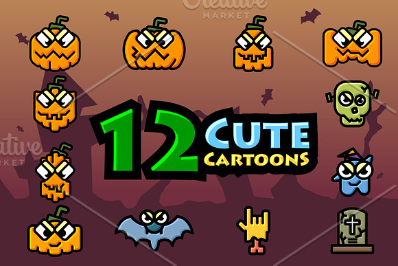 Halloween Mix and Match Logos in Logo Templates - product preview 1