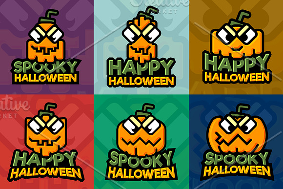 Halloween Mix and Match Logos in Logo Templates - product preview 4