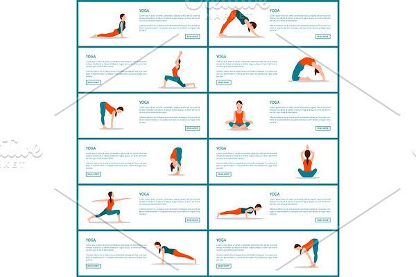 Yoga and Text Sample Web, Vector