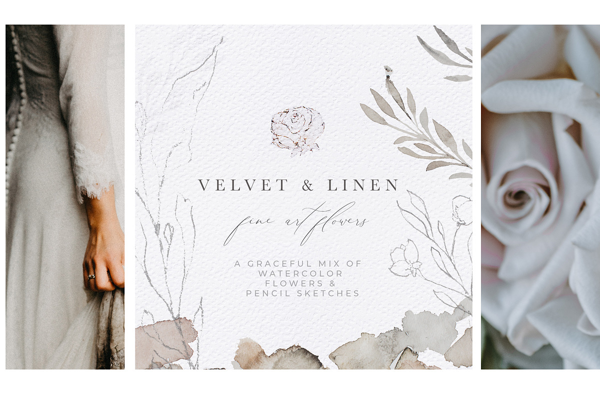 Watercolor Flowers & Illustrations in Illustrations - product preview 8
