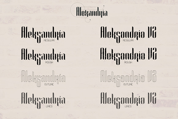 Alexandria Font Family + Bonus -70% in Display Fonts - product preview 1