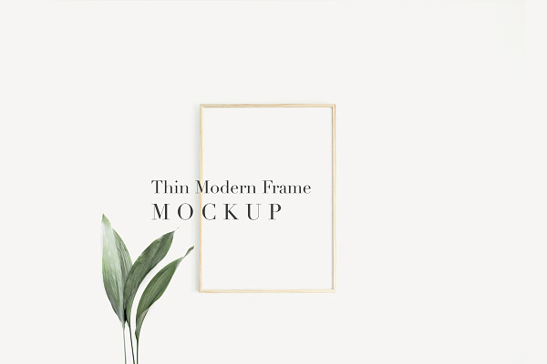 Frame Mockup Thin Modern A3 A4 A5