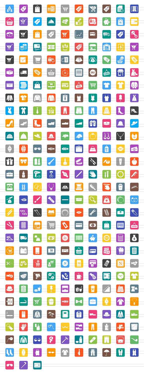 283 Shopping Filled Icons in Icons - product preview 1