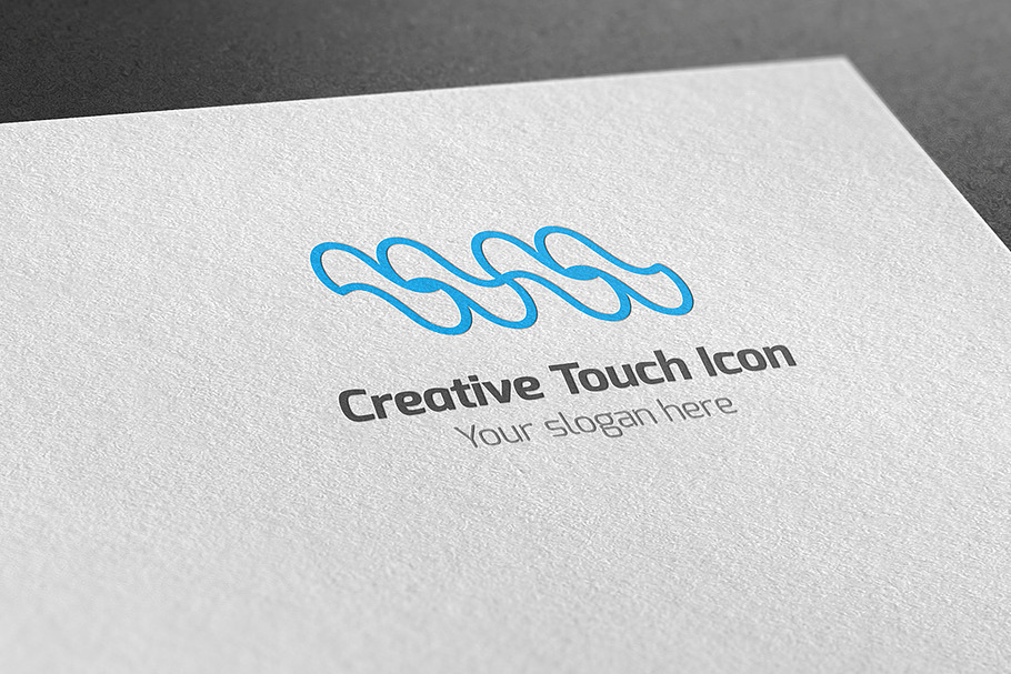 Creative Touch Icon Logo in Logo Templates - product preview 8