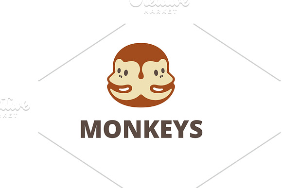 Monkeys Logo in Logo Templates - product preview 1