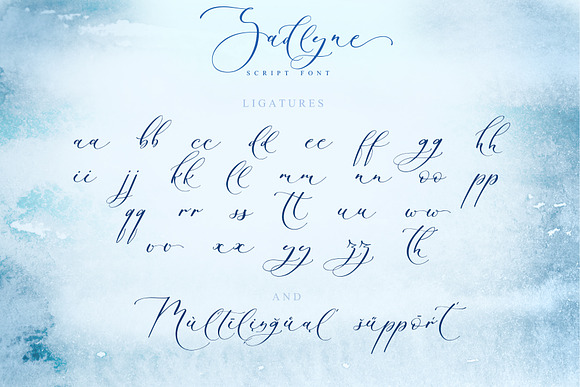 Sadlyne calligraphic font & extras in Script Fonts - product preview 14