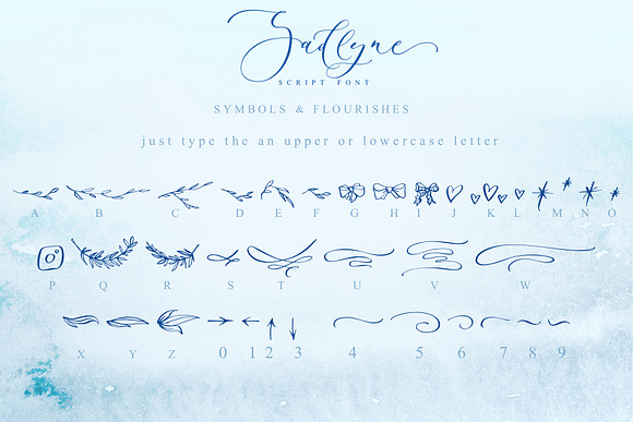 Sadlyne calligraphic font & extras in Script Fonts - product preview 16