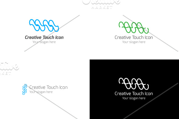 Creative Touch Icon Logo in Logo Templates - product preview 3