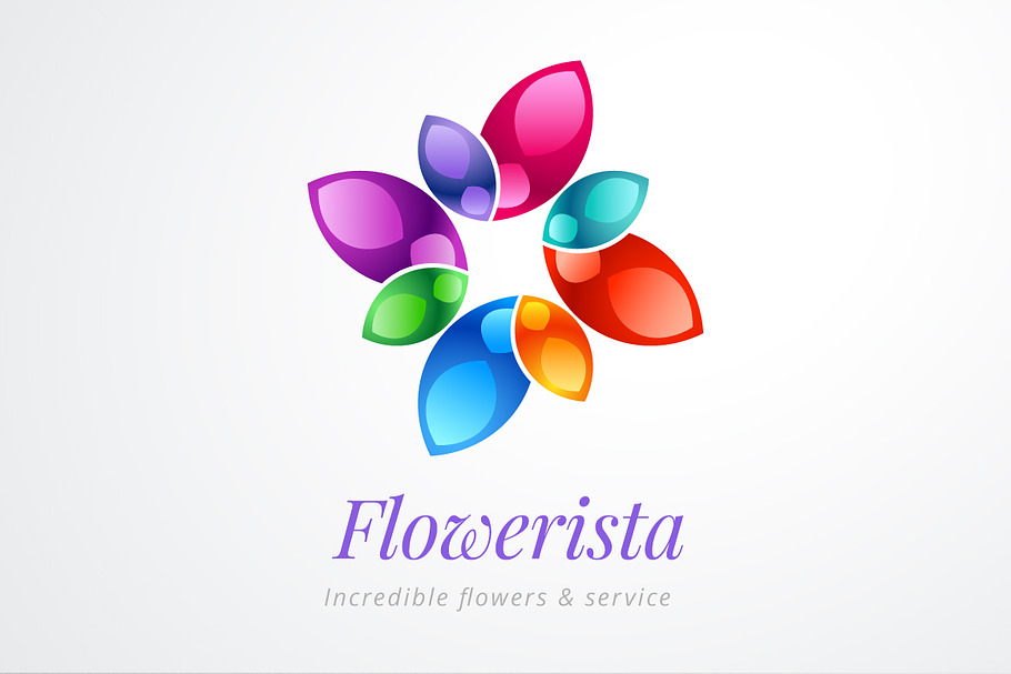 Abstract Colorful Flower Logo in Logo Templates - product preview 8