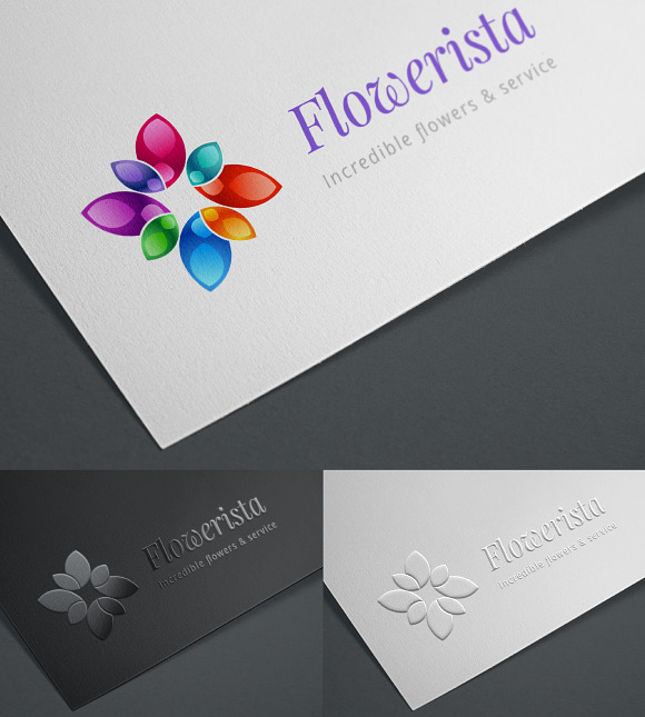 Abstract Colorful Flower Logo in Logo Templates - product preview 1