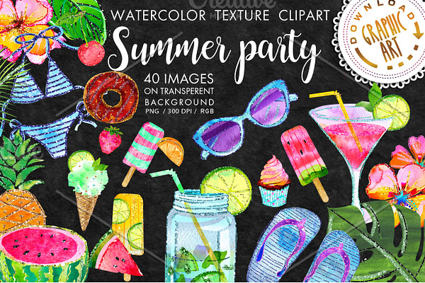 Summer Party Clipart