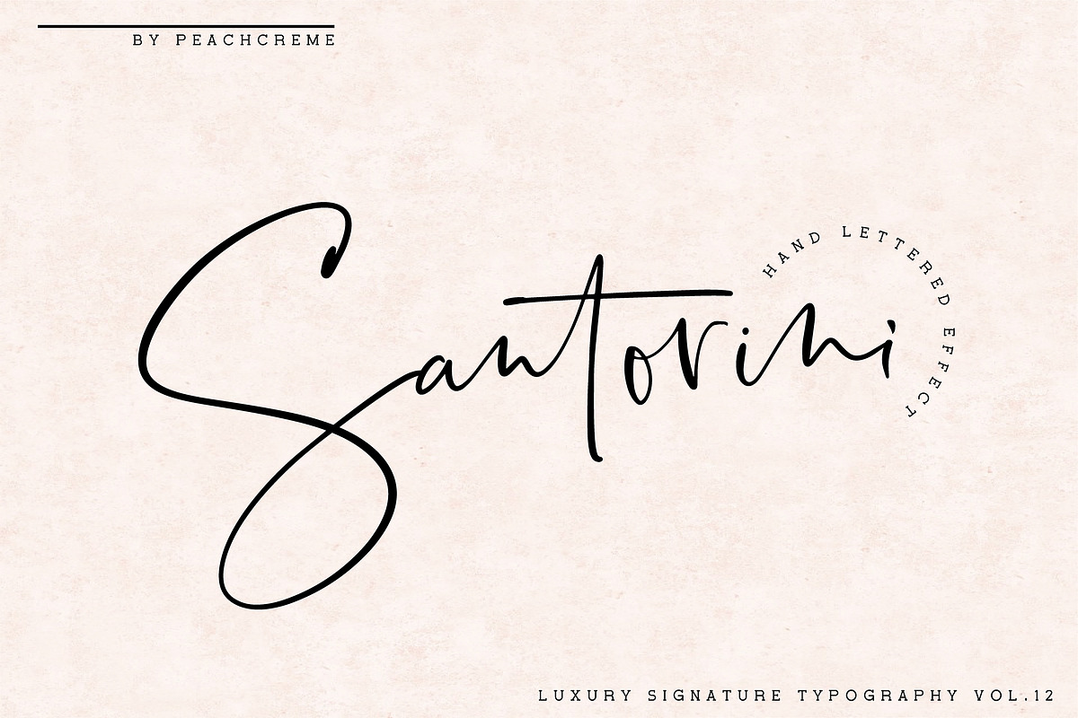 Santorini // Luxury Signature Font in Script Fonts - product preview 8