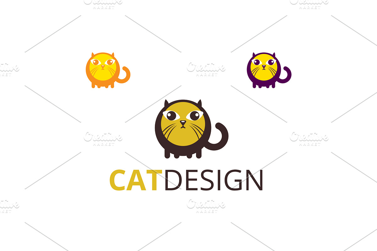 Cat Design Logo in Logo Templates - product preview 8