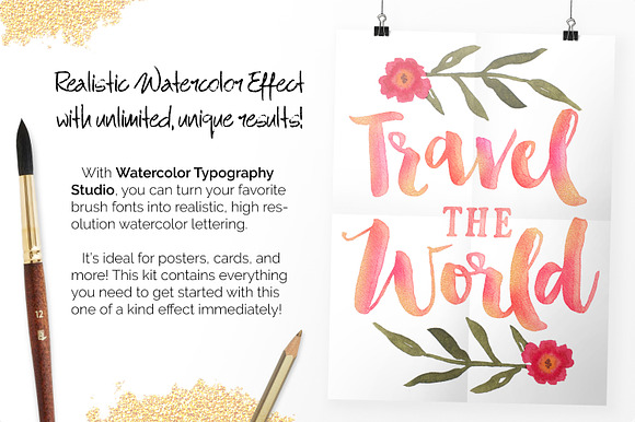 Watercolor Lettering Studio Pro in Add-Ons - product preview 5