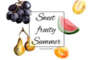50% OFF - Watercolor fruits | Summer