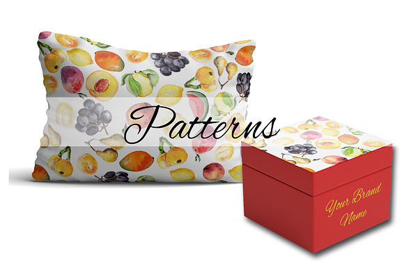 50% OFF - Watercolor fruits | Summer in Illustrations - product preview 5